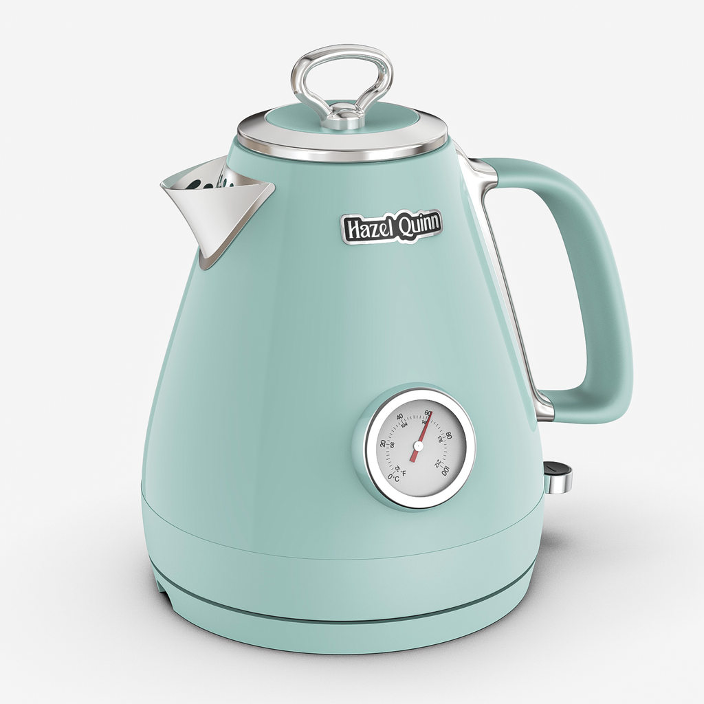 [Ardor] Mint Green Electric Kettle, with Food Grade 304 Stainless Steel, Dial Thermometer, 1.7 L（AU & EU）