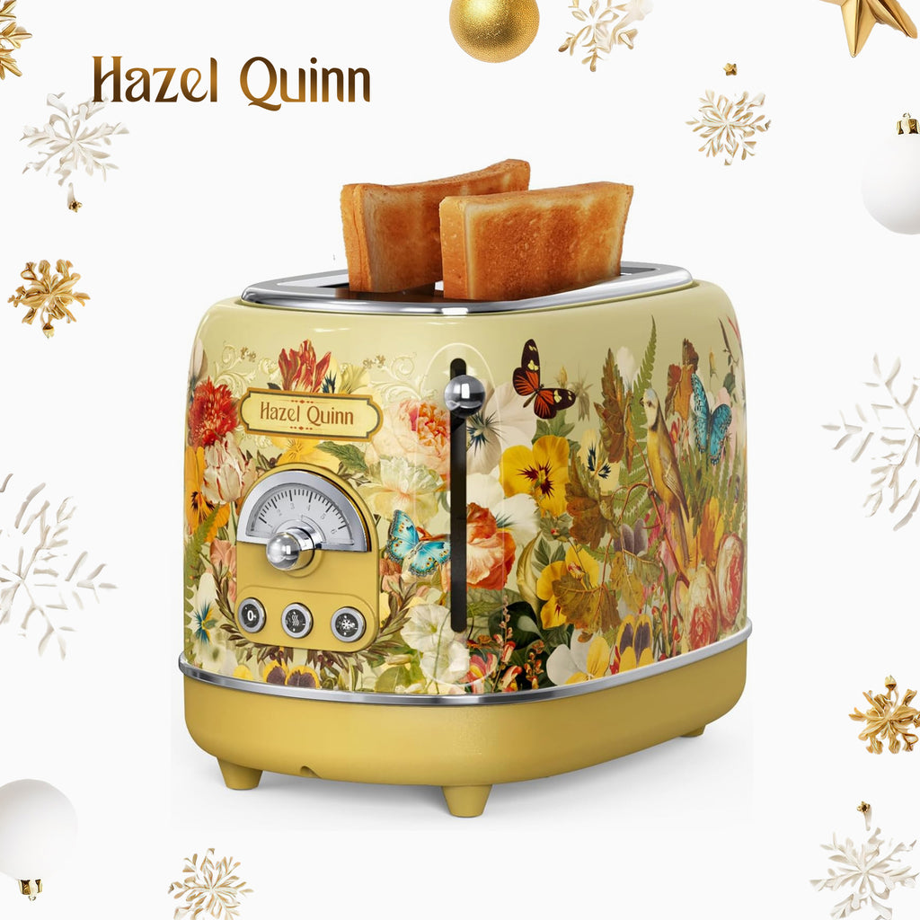 [Upbeat] Jointly-Designed 2-Slice Toaster by Eduardo Recife, with 6 Browning Dials, Sleek High Lift Lever