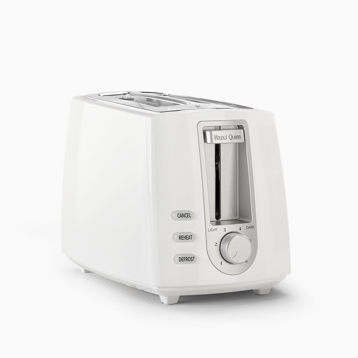 White 2-Slice Toaster, with 6 Browning Dials, Sleek High Lift Lever (A ...