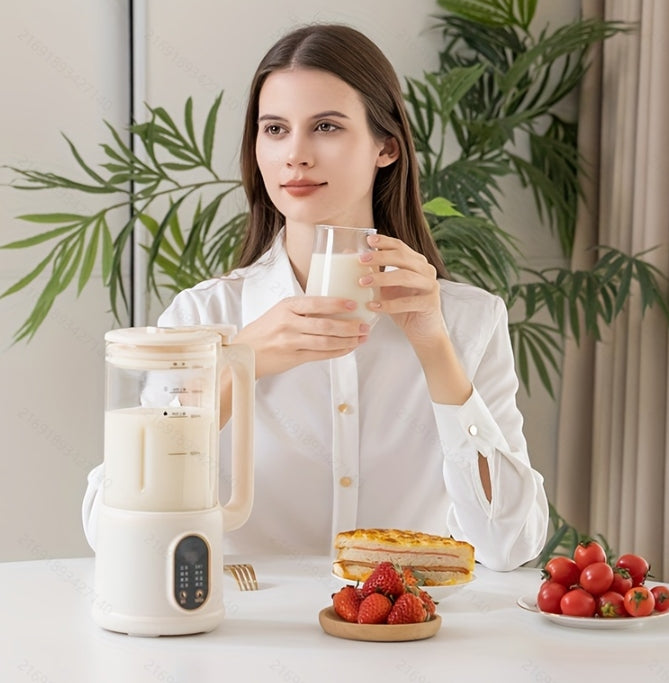 1.2 Liter Automatic Soy Milk Maker, Homemade Plant-Based Milk, Almond Milk, Soy Milk, Oat Milk, Coconut Milk & More, 12 Hours Timer/Auto-clean/Room Temp/Keep Warm/Boil (Available in US)