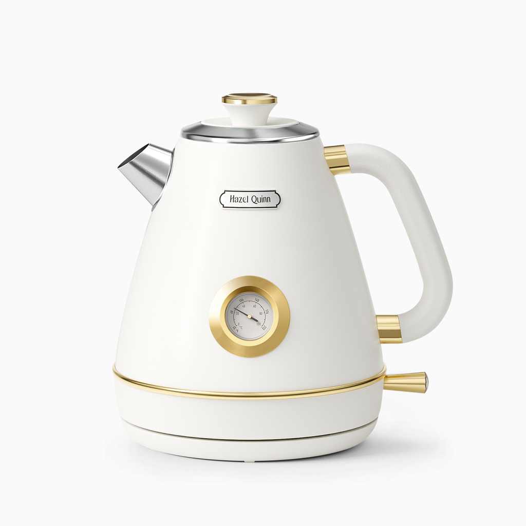 Pearl White Electric Kettle with Food Grade 304 Stainless Steel