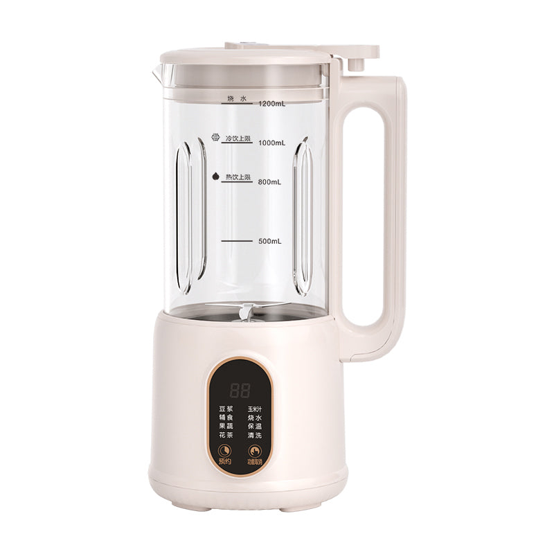 1.2 Liter Automatic Soy Milk Maker, Homemade Plant-Based Milk, Almond Milk, Soy Milk, Oat Milk, Coconut Milk & More, 12 Hours Timer/Auto-clean/Room Temp/Keep Warm/Boil (Available in US)