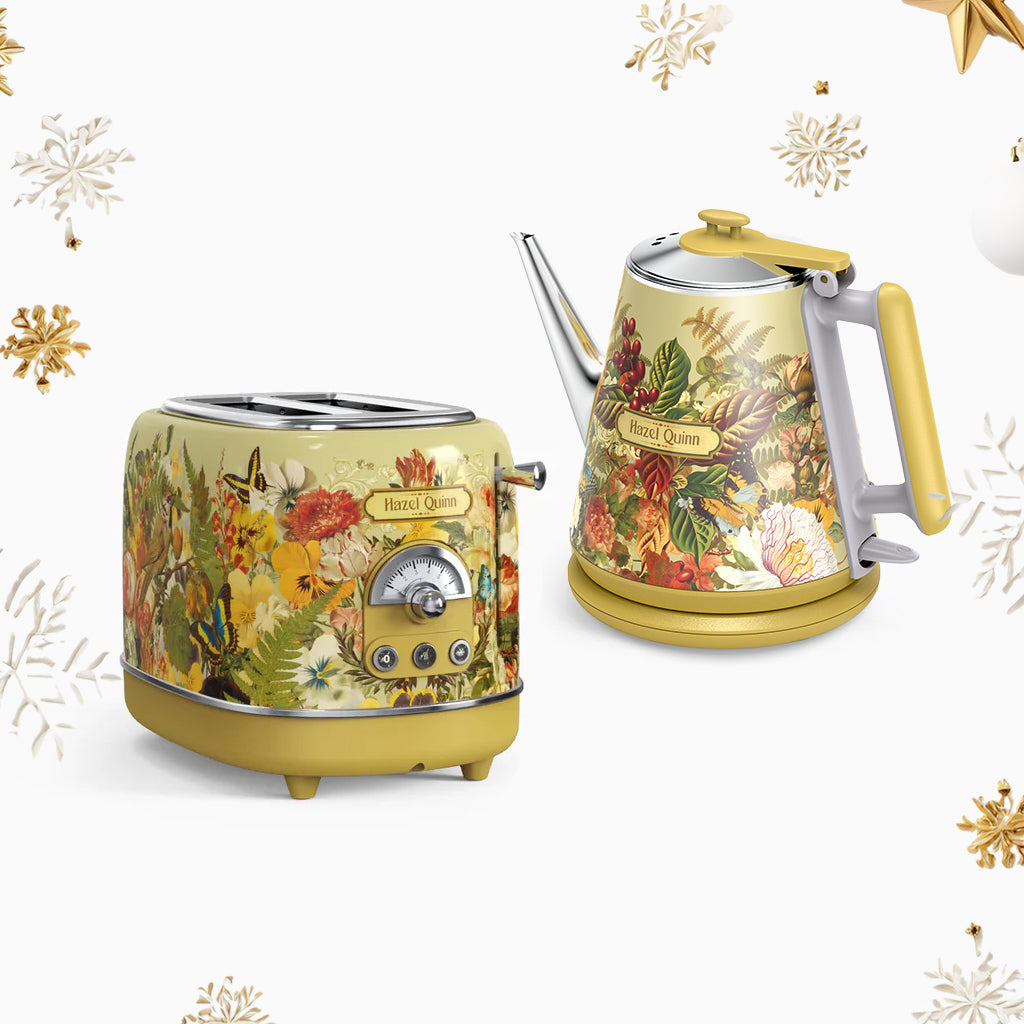 [Upbeat] Ensemble bouilloire électrique 1 litre et grille-pain 2 tranches conçus conjointement (Disponible aux États-Unis)