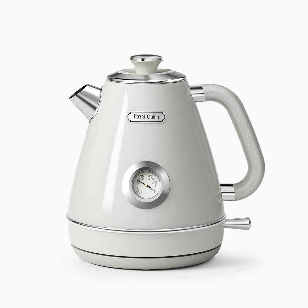 Ice Gray Electric Kettle, with Food Grade 304 Stainless Steel, Dial Thermometer, 1.7 L (Available in US)