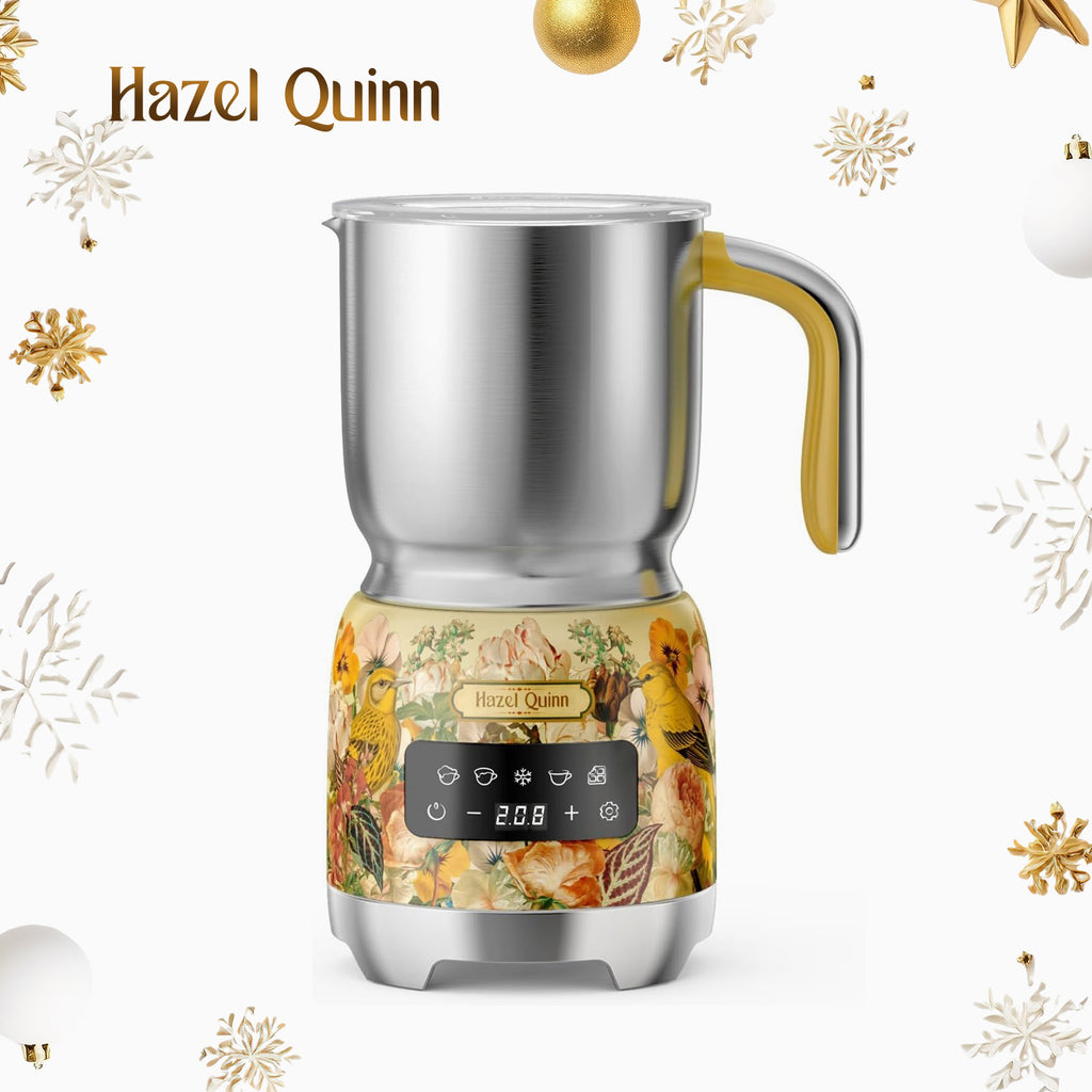 [Upbeat] Jointly-Designed 5-in-1 Electric Milk Frother, with Food Grade 304 Stainless Steel, LED Touch Screen, 0.4 L (Available in US, EU)