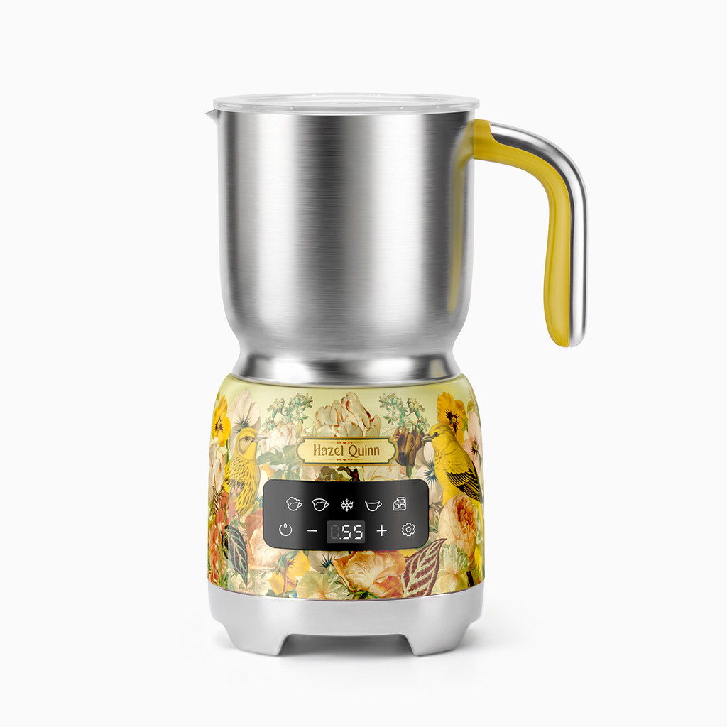 [Upbeat] Jointly-Designed 5-in-1 Electric Milk Frother, with Food Grade 304 Stainless Steel, LED Touch Screen, 0.4 L