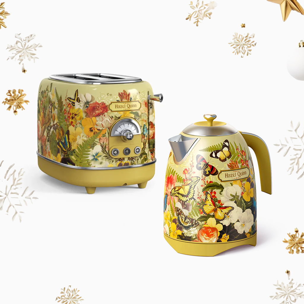 [VitaFlora] Jointly-Designed Electric Kettle and [Upbeat] 2-Slice Toaster Bundle (Available in US & EU)