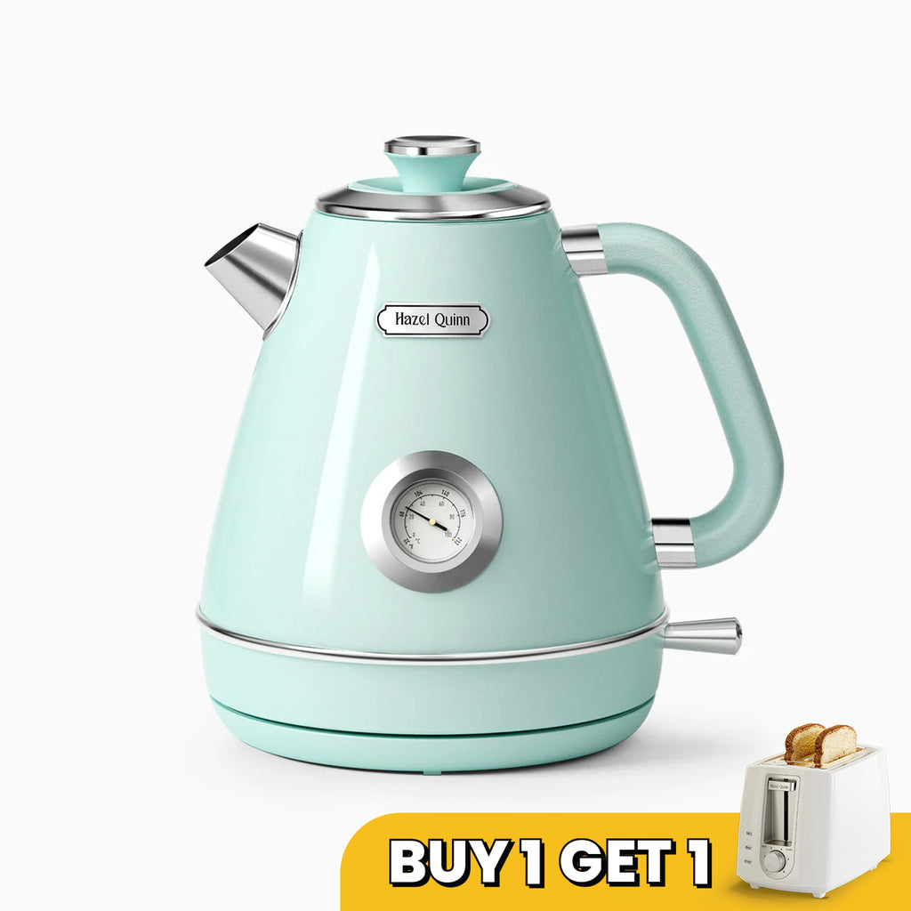 [1-for-1] Electric Kettle, with Food Grade 304 Stainless Steel, Dial Thermometer, 1.7 L (Available in US)