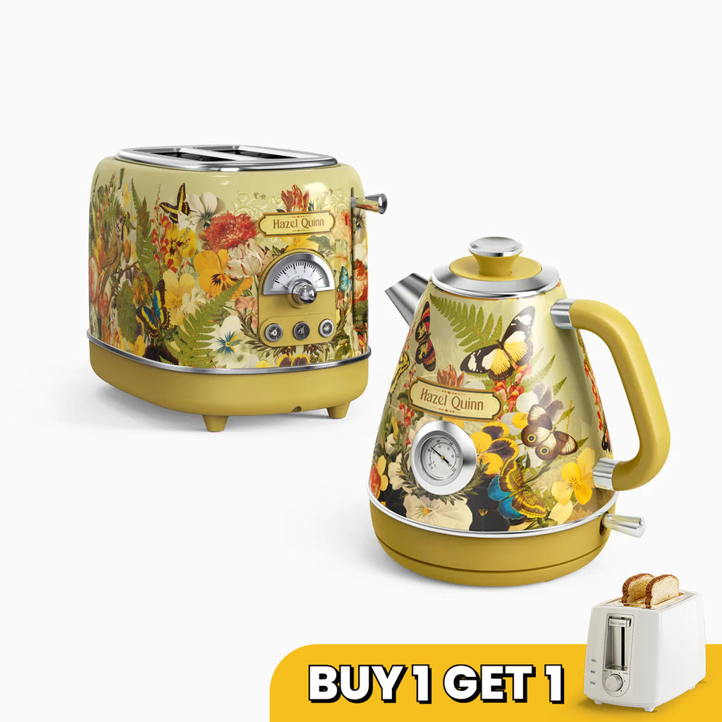 [1-for-1] Jointly-Designed Electric Kettle and 2-Slice Toaster Bundle  (Available in US)