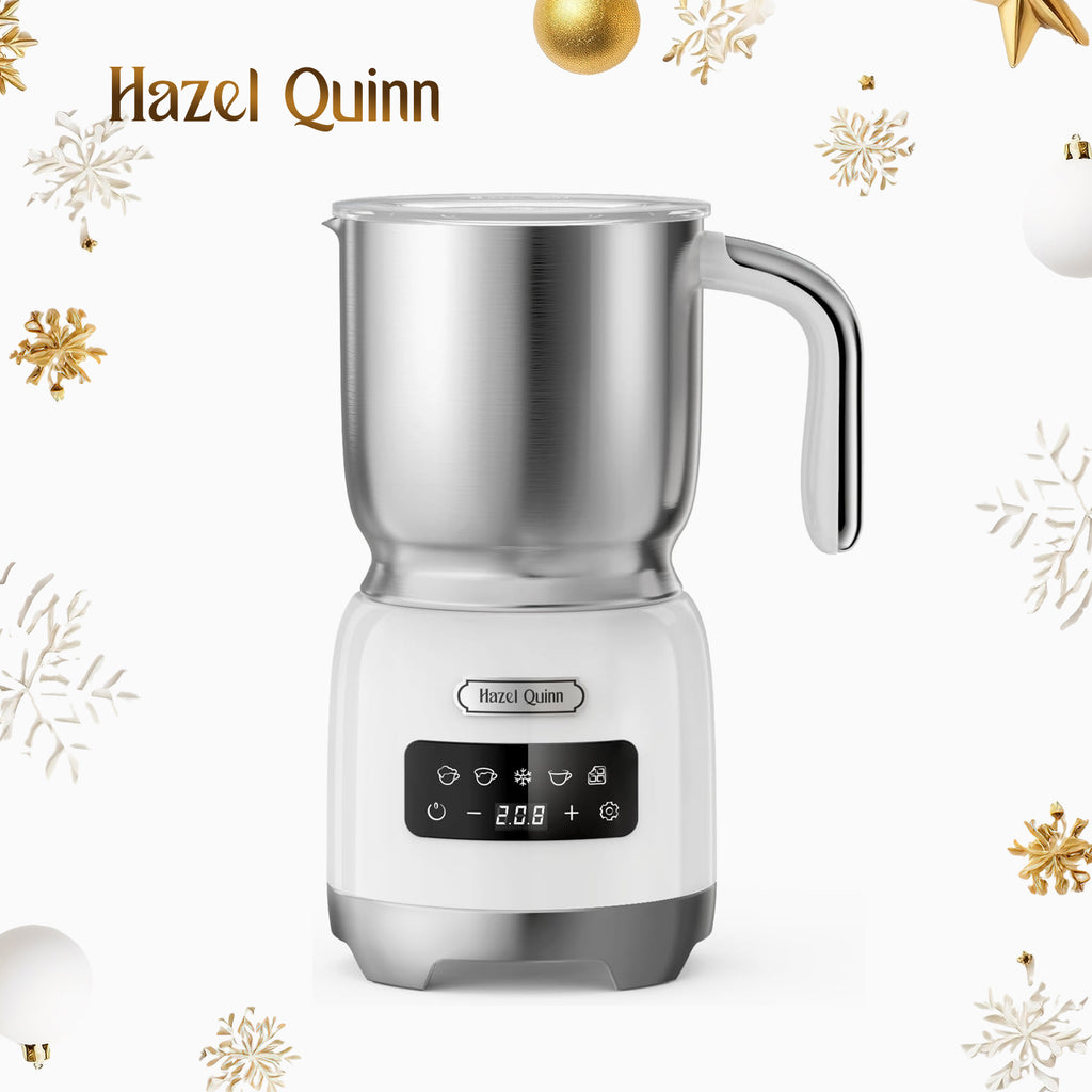 5-in-1 Electric Milk Frother, with Food Grade 304 Stainless Steel, LED Touch Screen, 0.4 L (Available in the US, EU, AU, ME)