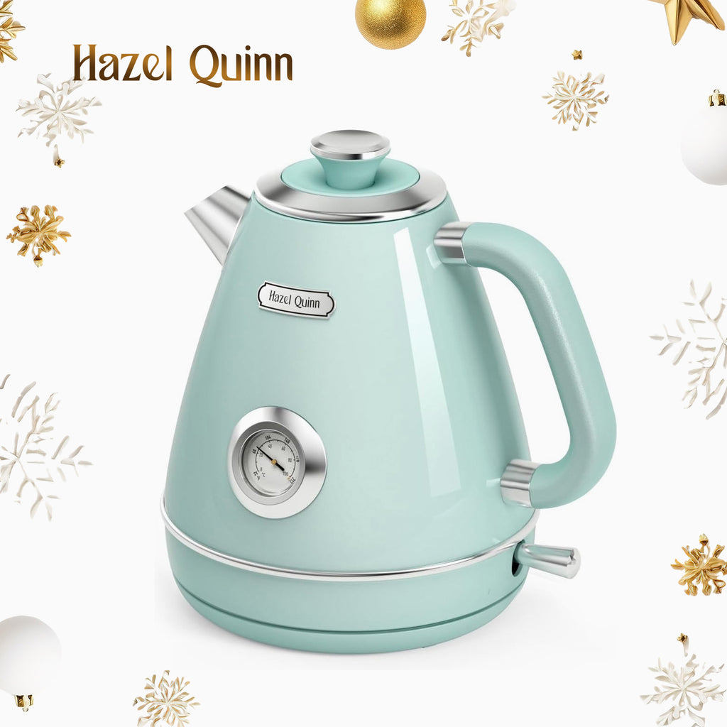 Mint Green Electric Kettle, with Food Grade 304 Stainless Steel, Dial Thermometer, 1.7 L  (Available in US & AU)