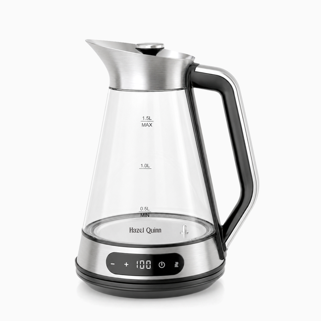 Ultra-Silent Glass Electric Kettle, with ±1°C Temperature Control, 24H Keep Warm, and 304 Stainless Steel Base, 1.5 L (Available in US)