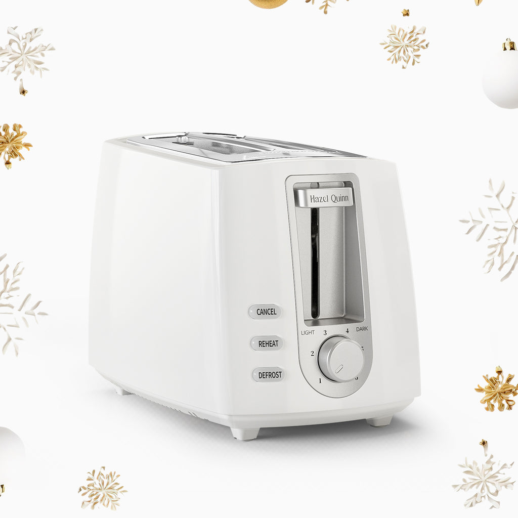 Pearl White 2-Slice Toaster, with 6 Browning Dials, Sleek High Lift Lever (Available in US)